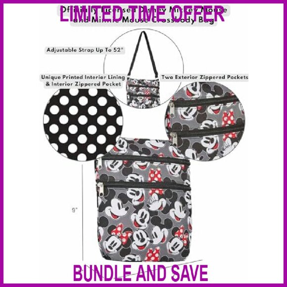 Compact Crossbody Bag with Multiple Pockets, Adjustable Strap, Polyester Canvas - Picture 7 of 8